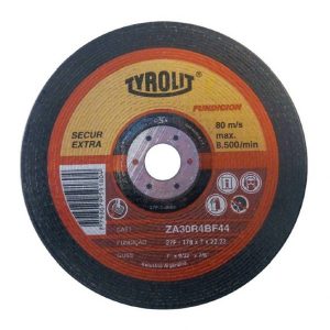 TYROLIT disco desbaste SECUR EXTRA fundiciones 30R amoladora 230x7x22.23mm CENTRO DEPRIMIDO