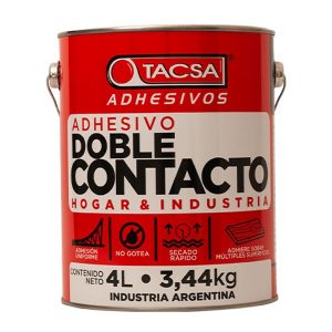 TACSA adhesivo DOBLE CONTACTO hogar e industria 18lts LATA